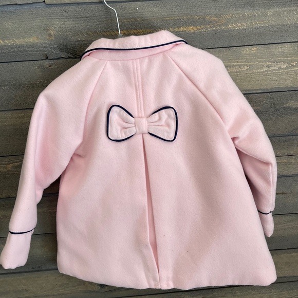Little me button up pink coat . 24 months . - Picture 2 of 2